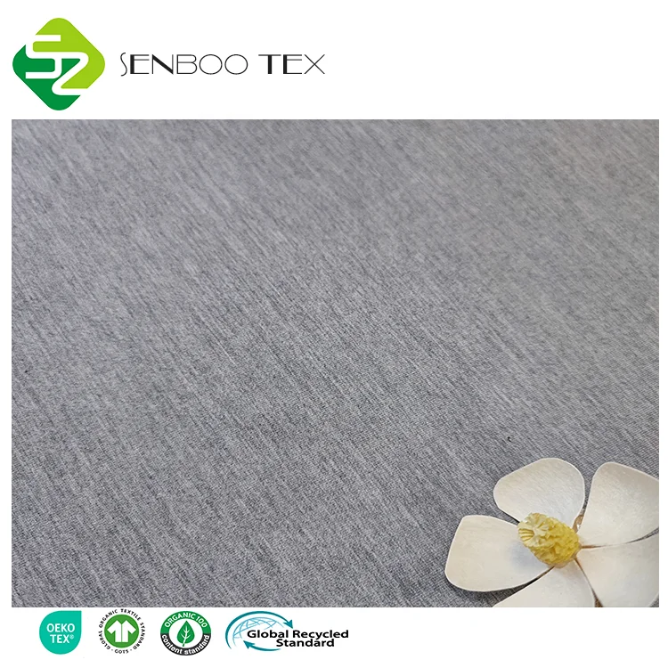 Super Soft 95% Bamboo 5% Elastic Jersey Nano Bamboo Charcoal Viscose Fabric for Classic Bikini Underwear Knitted Techniques