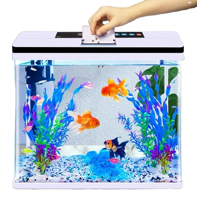 Aquarium Small Large Fish Tank Aquarium HD Glass Living Room Desktop Ecological Aquarium Fish Tank