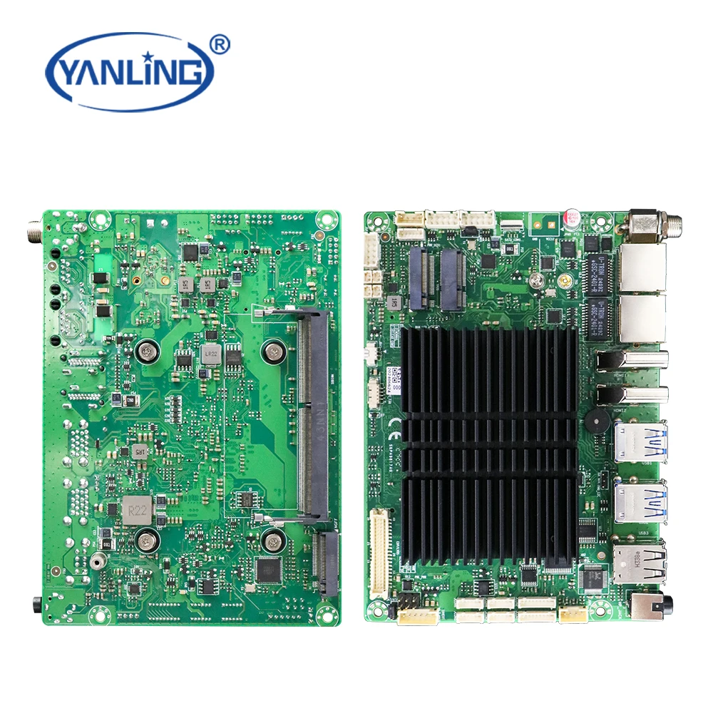 Intel Celeron J6412 Processor Dual Lan Industrial Mini-ITX Motherboard  with 11 USB 6 COM