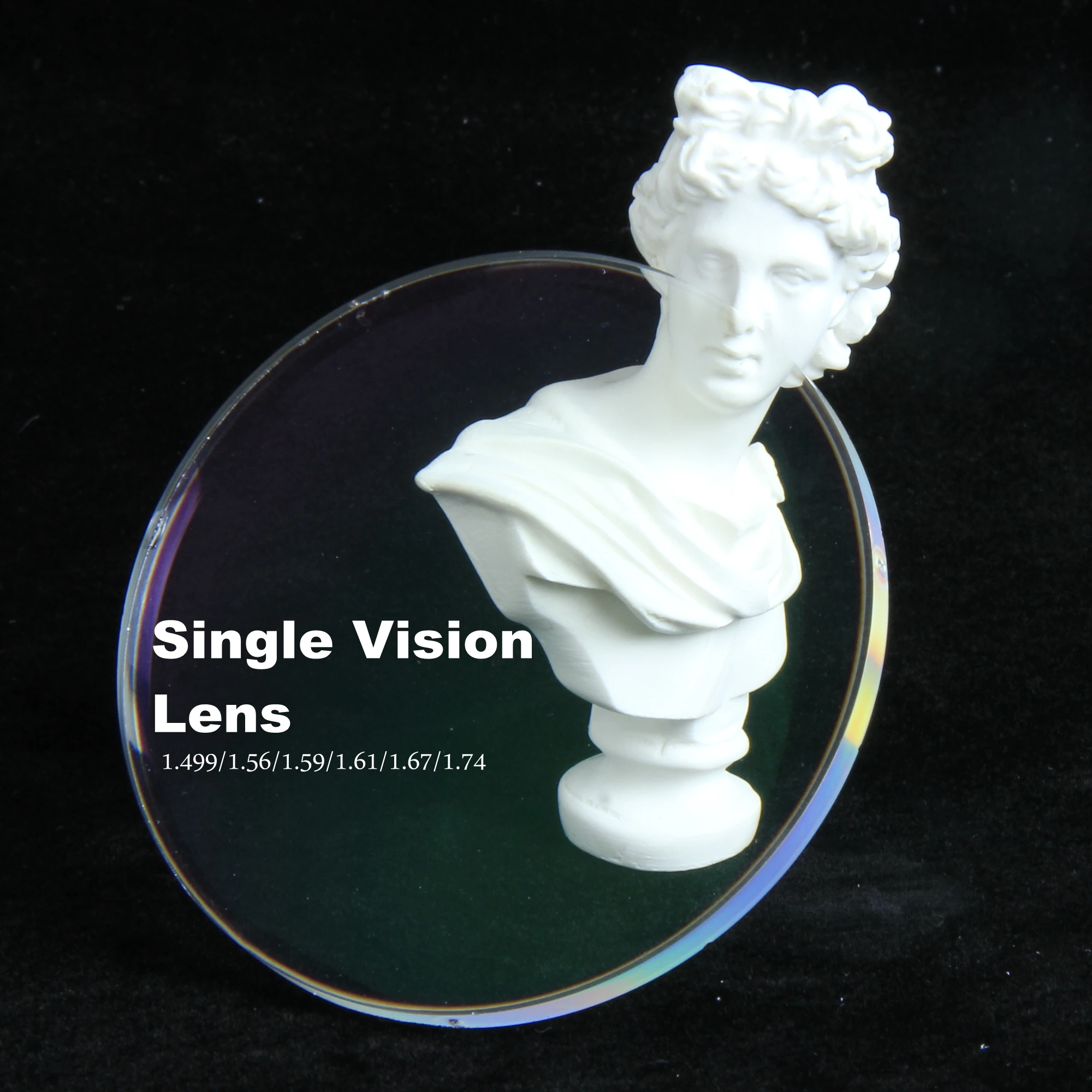 high refractive index and low density 1.74 single vision MR-174 lenses optical lenses  ophthalmic lenses