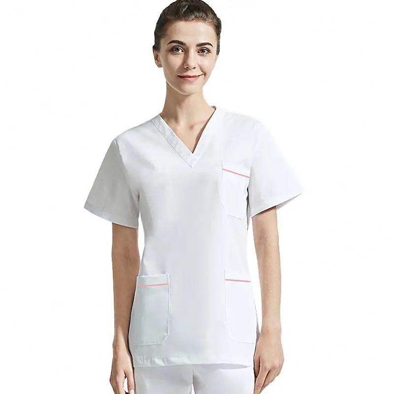 Nursing Uniforms Hospital Medical Scrubs Scrub Nurse Uniforms Design Plus Size Jogger Nurse Woman Scrub Sets 100% Cotton Unisex