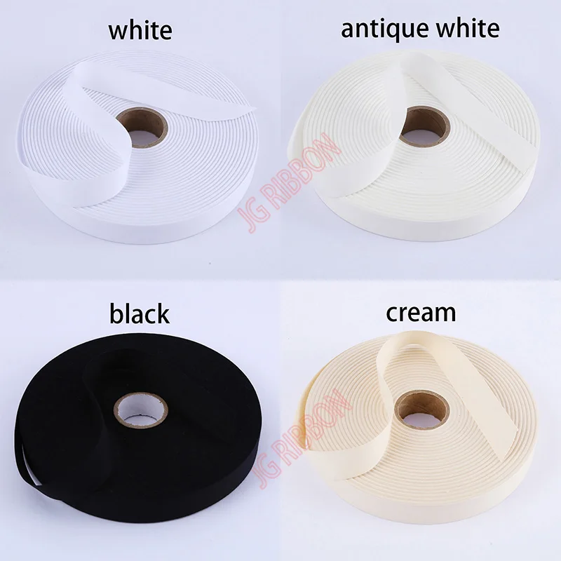 wholesale stock soft natural white personalized labels cloth tape organic cotton ribbon for decoration