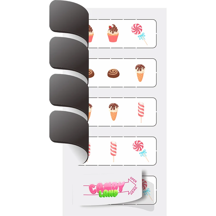 Lottery printing supplier custom 1-5 Window pull tab game tickets wholesale pull tabs gambling tickets and board