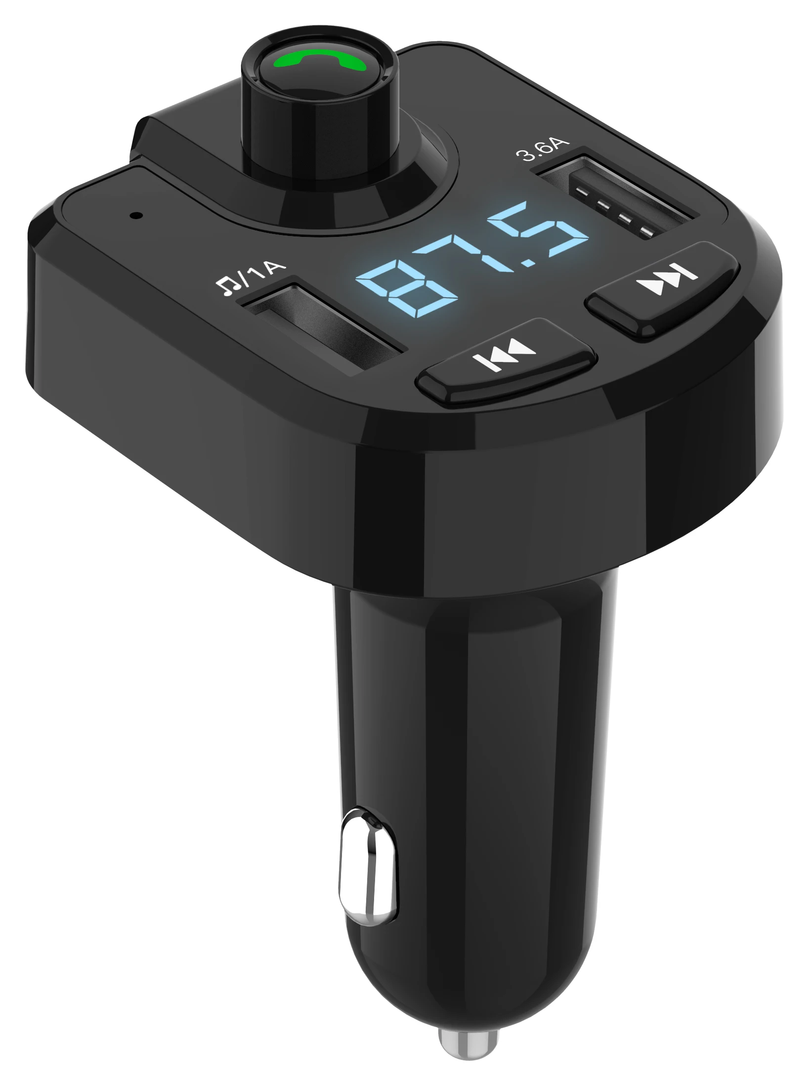  Беспроводной автомобильный Fm-передатчик Bluetooth гарнитура комплект mp3-плеер с двойным Usb зарядным