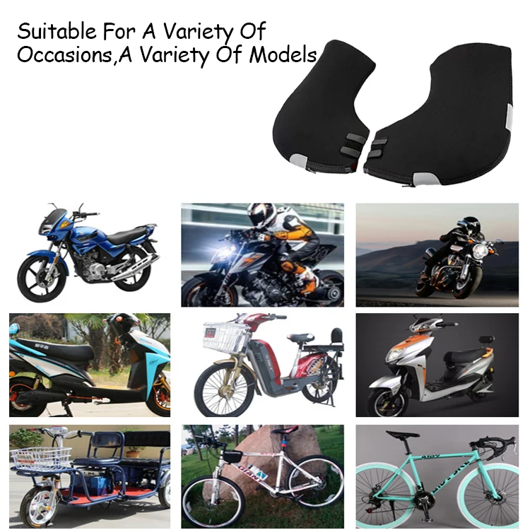 Customization Reinforced Stitching Windproof Winter Protection Motorcycle Handle Bar Gloves For Outdoor