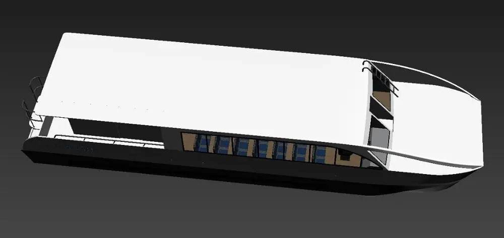 15m  50ft 50 seats  inboard engine5Aluminum catamaran passenger ferry  boat for sale