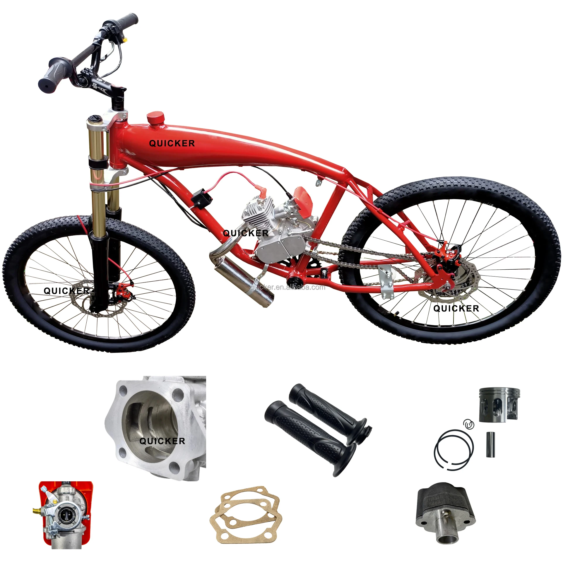 Petrol bicycle motor 2 stroke engine gas scooter 80cc 85cc DIY set