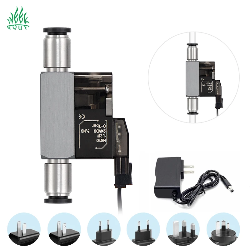 US EU AU UK Plug Solenoid Valve Control Intelligent Timing Switch CO2 System Equipment Accessories For Hydrophyte Aquascape