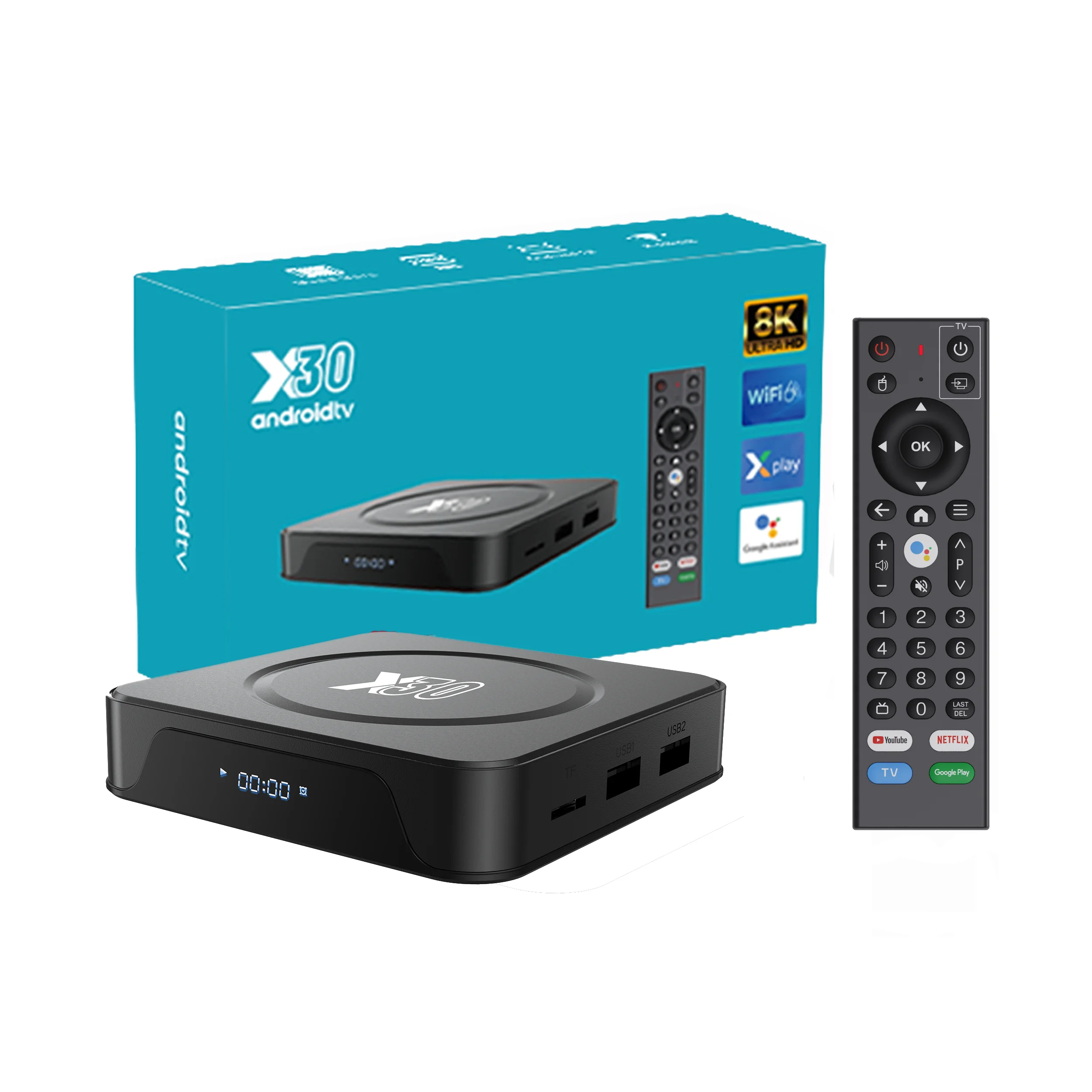 Wholesale TV Box X30 Android 12 H618 Chipset 5G Wifi 2GB 16GB 4Gb 32gb H618 Set Top Box 4K ip tvbox