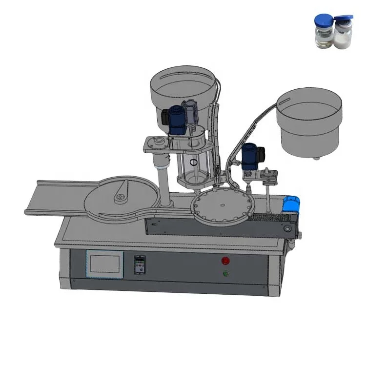 Automatic Vial Bottle Powder Filling Capping Machine With Conveyor injectable Dry powder vial filling machine