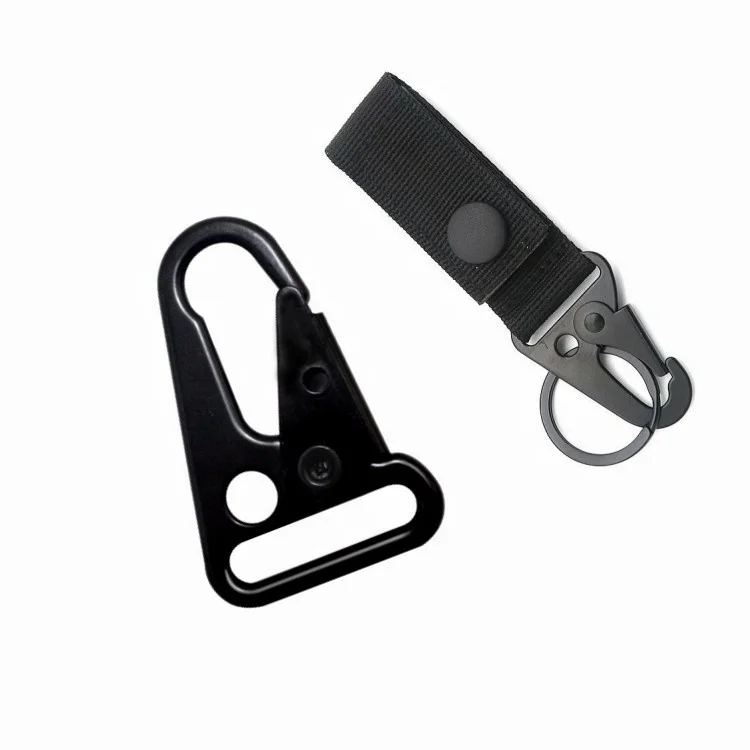 Black Snap Hook Swivel Hooks Carabiner Snap Buckle &Hooks For Handbag Strap Lanyard