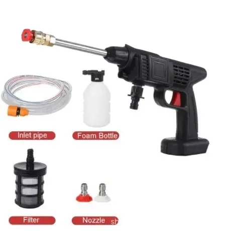Battery-free Wireless High Pressure Car Washer 20000mah Sprayer Steam Wash Gun Supplies Cleaning car washing water gun set