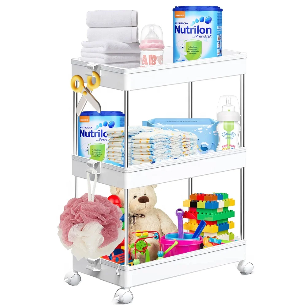 Hot Selling 3 Layers 3-tier Kitchen Storage Shelf Rack Steel Kitchen Stand Table Storage Shelf