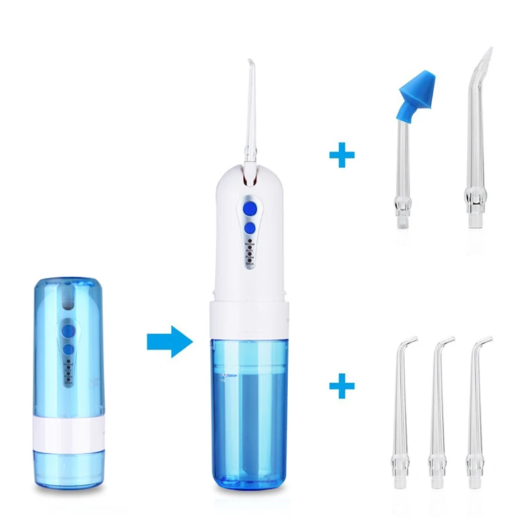 Foldable High Pressure Water Flosser Jet Oral Cleaning Irrigator Travel Kit