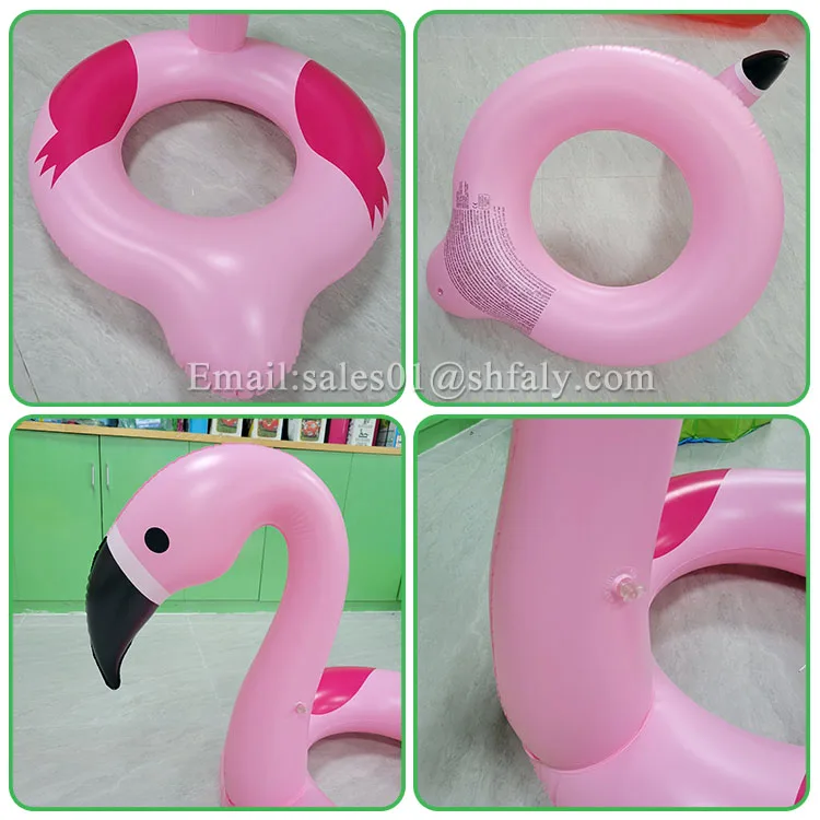 Manufacturers stock pink water floats flamingo floats inflatable swimming ring flamingo