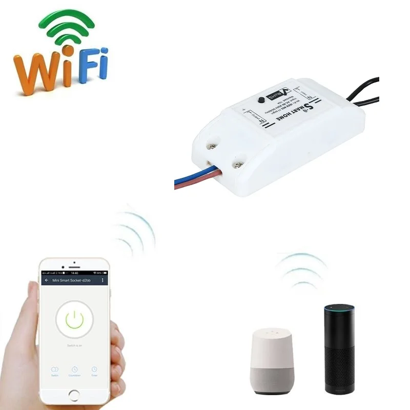 Одноканальный беспроводной пульт дистанционного управления Wi-Fi для бытовой техники совместим с Alexa DIY вашего дома через