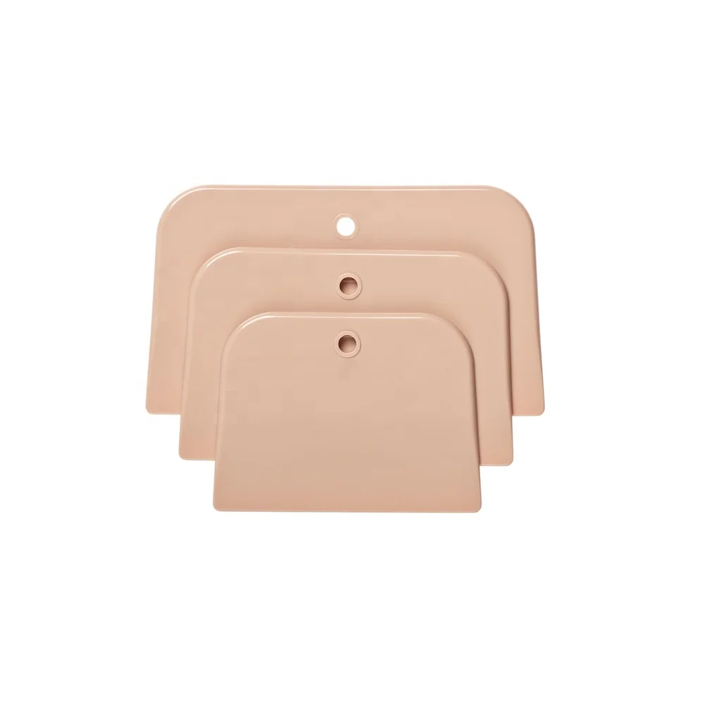 Reusable 3pcs Set Auto Body Scraper Filler Applicator Long Plastic Body Filler Spreader For Spreading Body Filler Or Putty