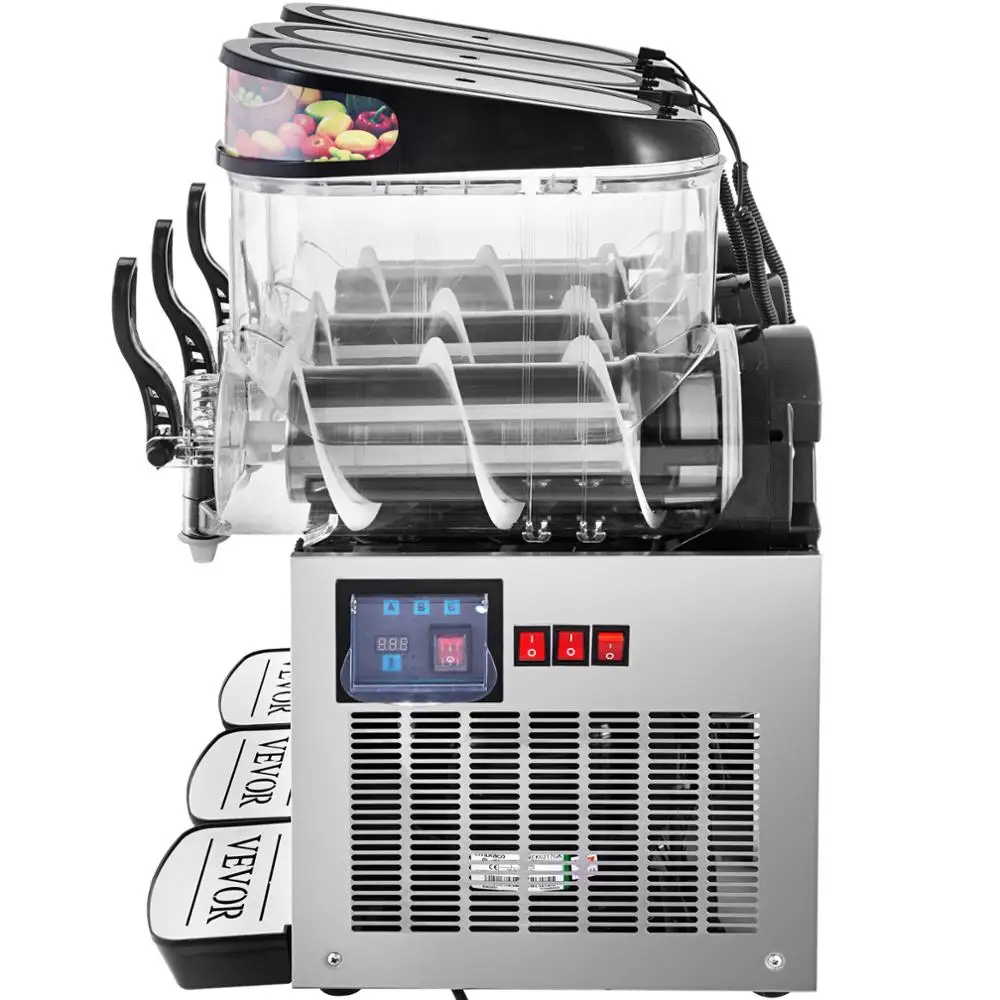 Restaurant Commercial 12L*3 Ice Slush Machine/Slush Syrup/Slush Puppy Machines For Sale