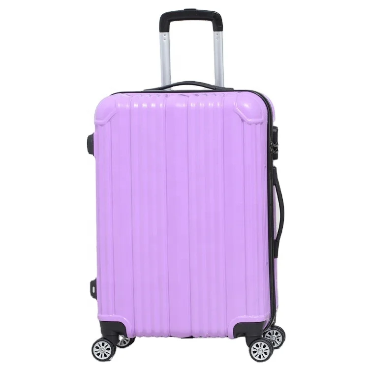 Factory Lightweight Travelling Valise Suit Case Durable Hard Shell PC ABS Travel Trolley Luggage With Double Zipper