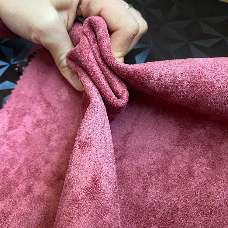 Double Faced Durable Solid Microsuede sand-free Microfiber Suede synthetic leather for car seat