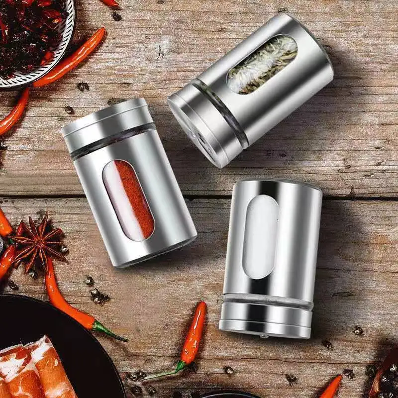 Stainless Steel Salt And Pepper Shakers Spice Shaker