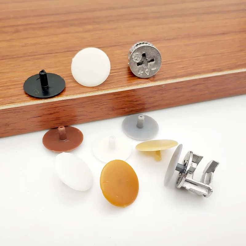 Furniture Three-in-one Connector Hat P:lastic Screw Cover Eccentric Wheel Hole Cover Decorative Hole Cover