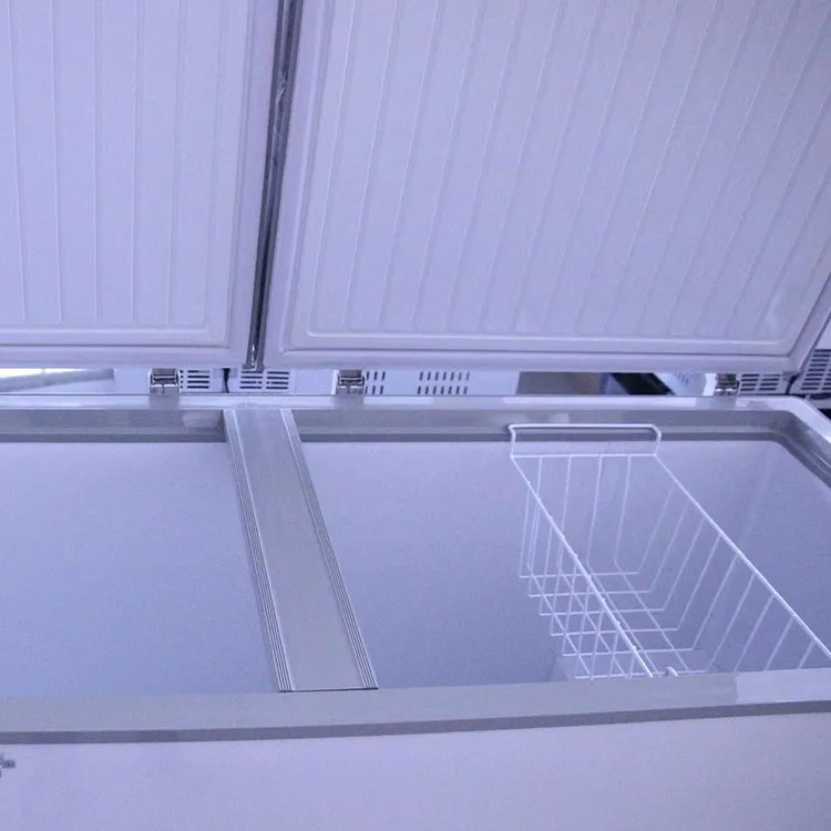 Commercial Super Slim Design New Design Top opening 310l Chest Freezer With Sliding Glass Door for Supermaeket