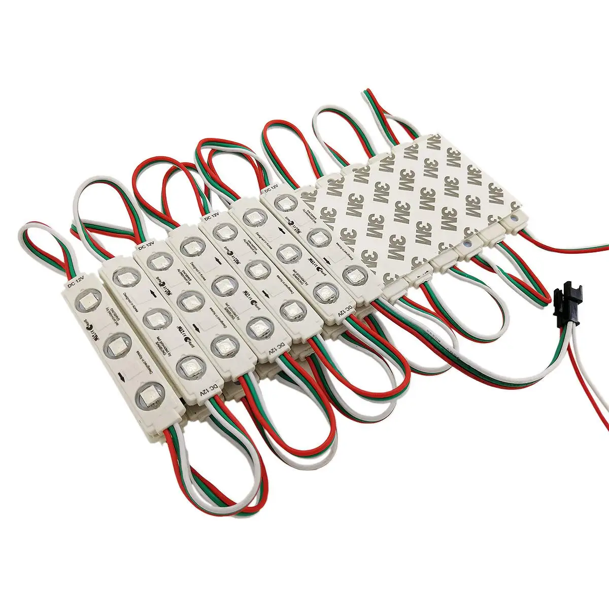 12V 5050 SMD 3 LED Module RGB Color Changing Lights Lamp for Home Garden Xmas Wedding Party Decoration Letter Design