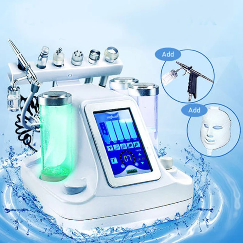 7 in 1 Hydra Dermabrasion Aqua Peeling Vacuum Face Pore Cleaning Skin Rejuvenation Water Oxygen Jet Facial Beauty Machine 2019