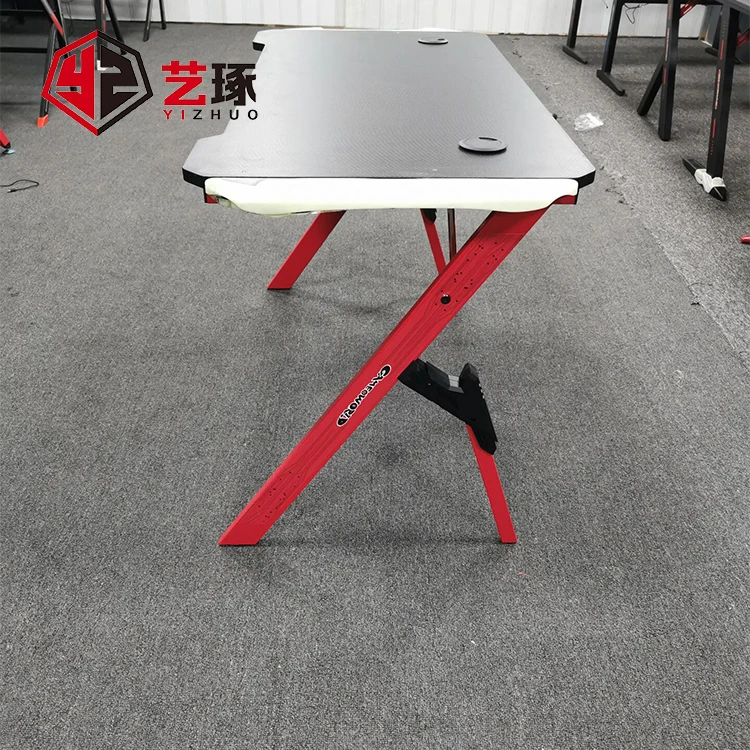 Большой игровой компьютерный стол Rgb со светодиодной подсветкой, игровой компьютерный стол, игровой компьютерный стол с бесплатным ковриком для мыши