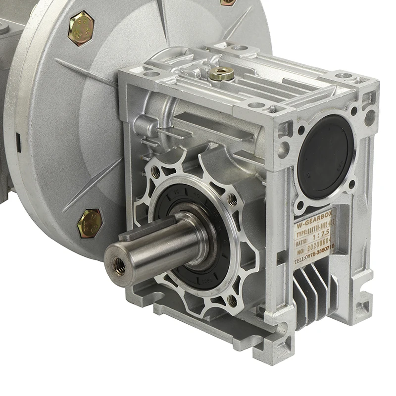 RV series Worm Gear Speed Reducer NMRV90 Ratio 1:30 1:80 1:100 with AC motor