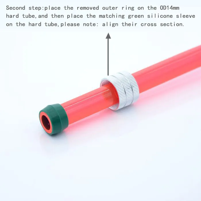 G1/4 computer water cooling fitting anti-off adapter 14mm hard tube fitting.HYGKN-B14MM