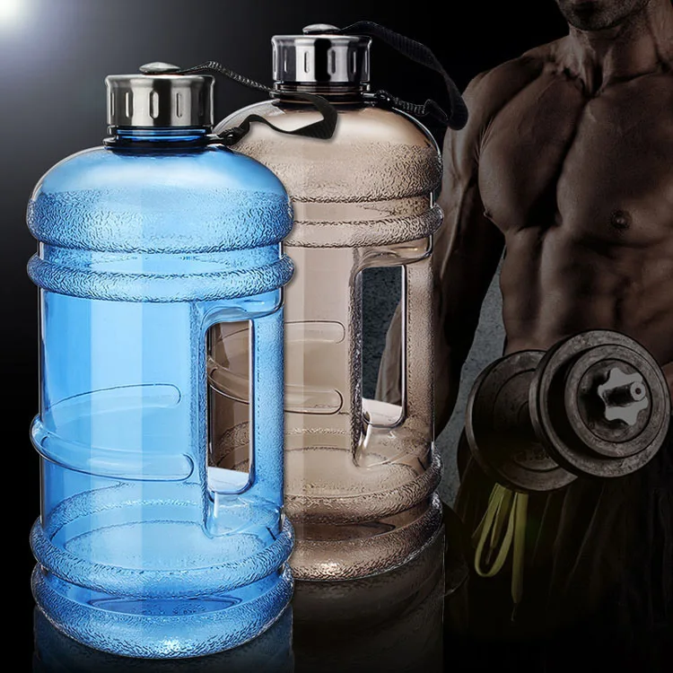 Gym jug bpa free custom logo Plastic sports Motivational Half gallon/2.2l /one gallon/1 gallon PETG/Tritan water bottle