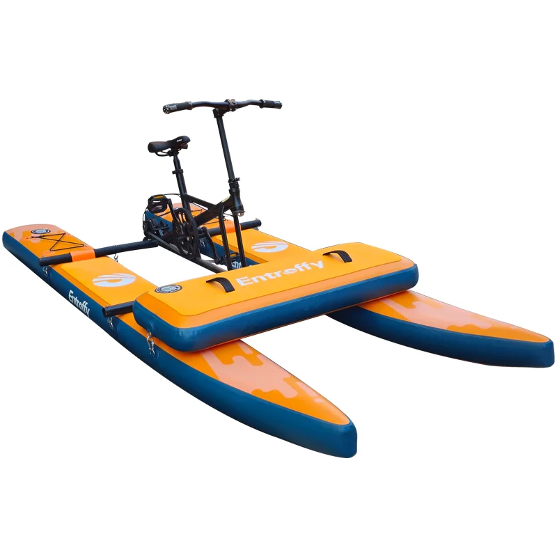 Professional Adult Drop Stitch Waterplay Sea Inflatable Paddle Boats foldable Pedal Bike Bicycle Water Bike