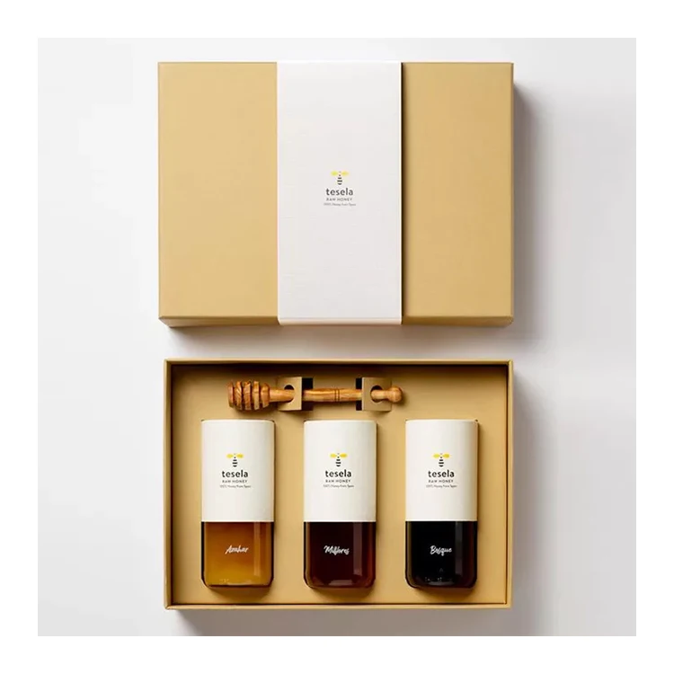 3 jar glass jars shipping boxes packaging honey bee boxes for sale