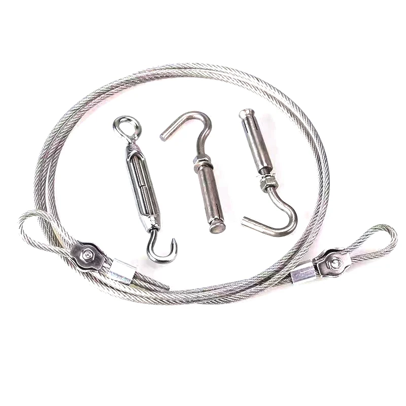 10ft 5MM Wall Mounted Roller Outdoor Removable Plastic Coated Clothesline with  Stainless Steel Wire Rope