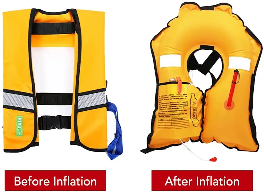 NiuFuRui Adult offshore Manual Automatic self inflating life jacket offshore , inflatable life jacket prices