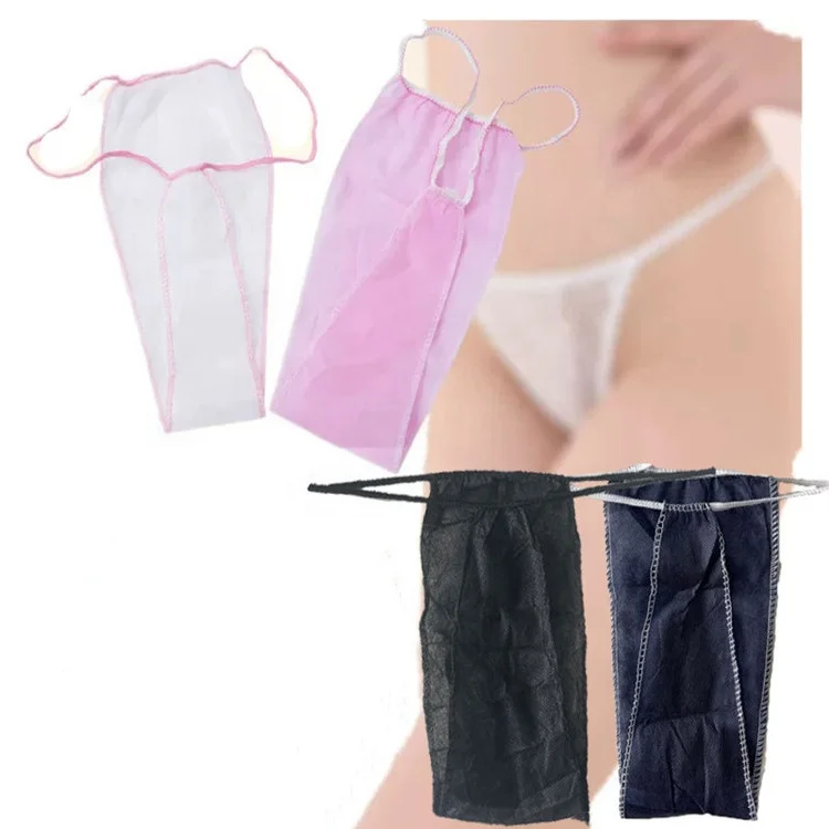 Wholesale Price Waterproof G String Thongs Women Panties For Spa Travel Swimming Disposable Underwear PP Non Woven Shorts