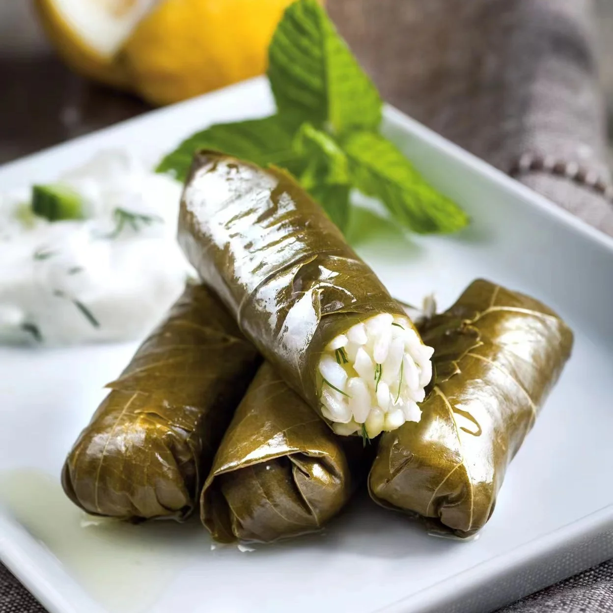 Grape Leaves in Vented Pail High Quality Grape Leaves in Brine Premium Quality