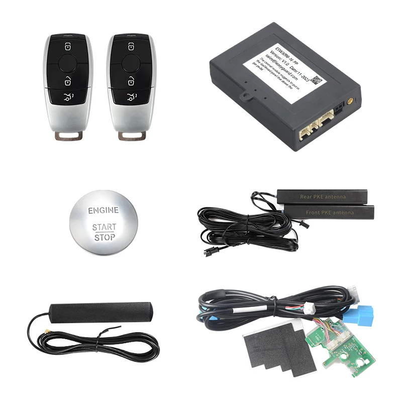 Hot Sale EASYGUARD smart key PKE kit fit for  Benz 2014+ FBS4 with turn key start only passive keyless entry