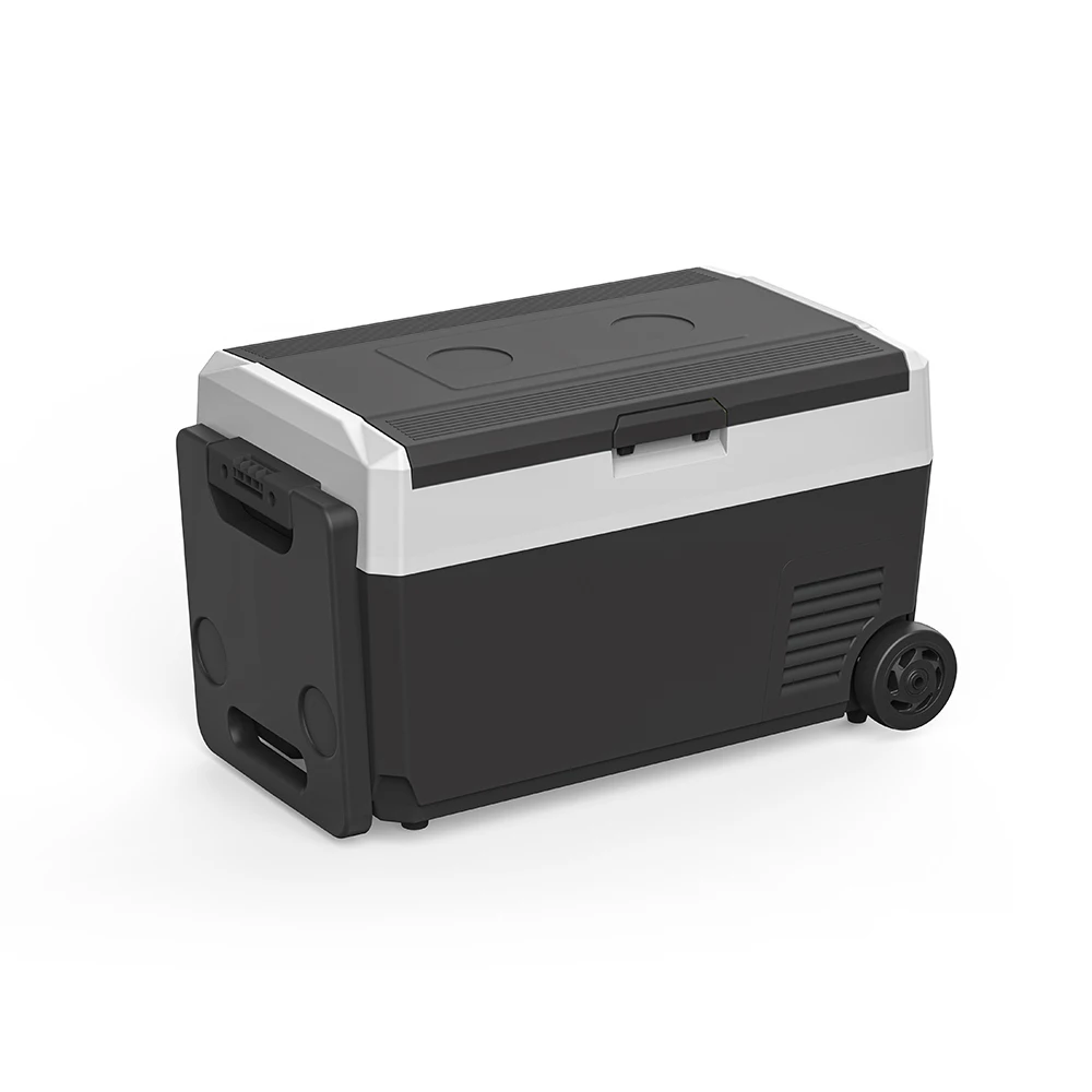 Explosive Models 38L Mini Car Fridge 12V24V With App Wheels Dual Zone Portable Freezer Solar Cooler
