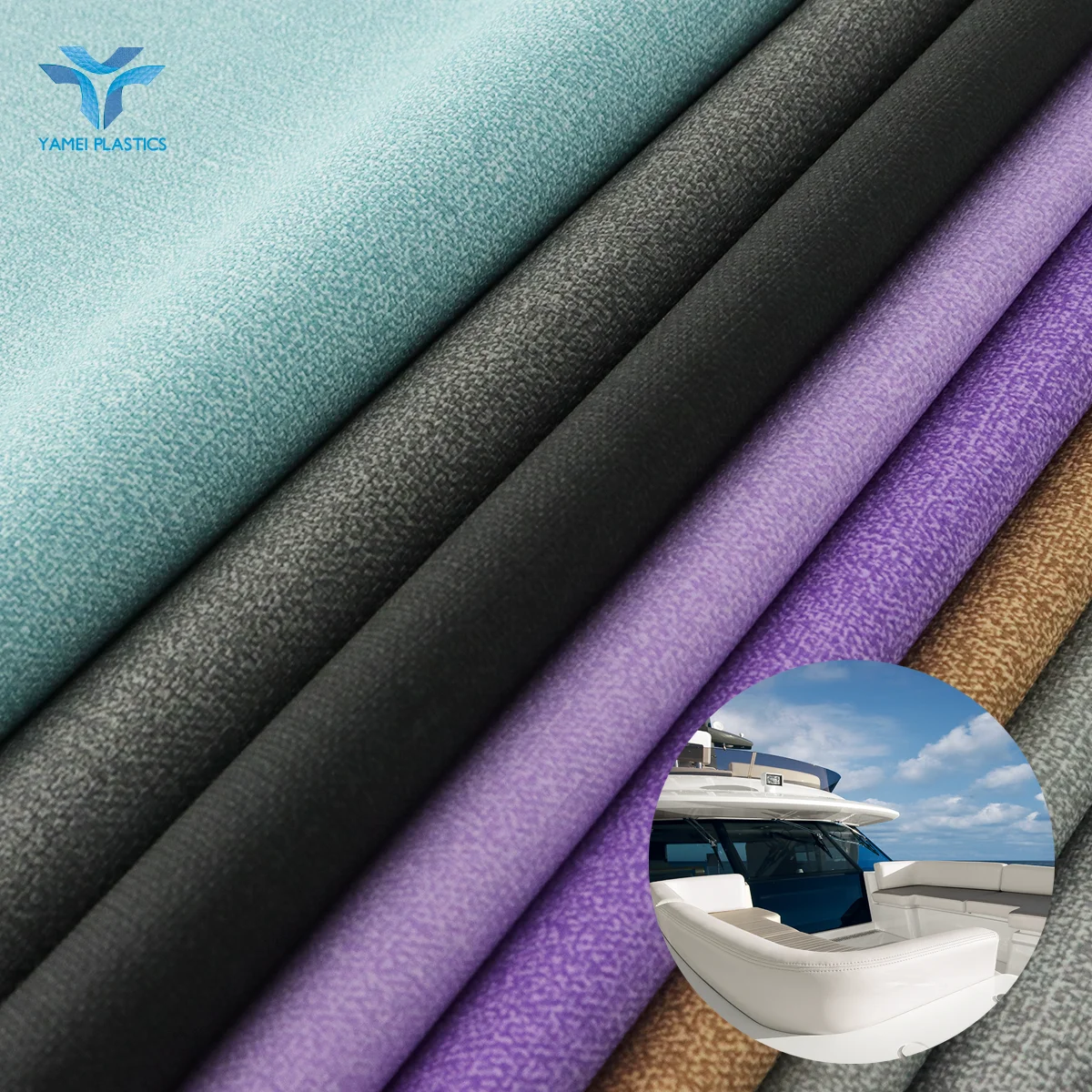 UV and Cold Resistance Marine Grade Upholstery Vinyl PVC Leather for Boat Seat