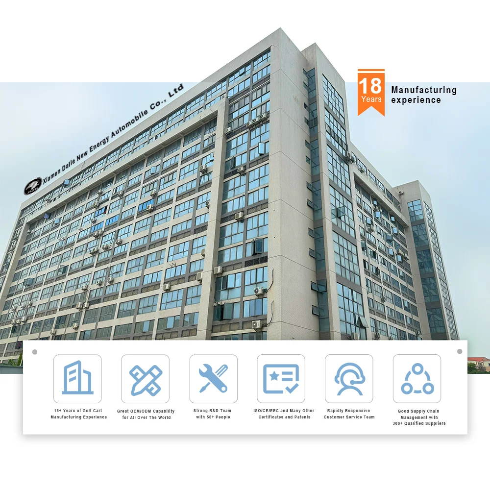 48V Sightseeing Bus Off Road HDK EVOLUTION Utility Mini Car Hotel for Sale AC 4 Seats Club Electric Golf Carts