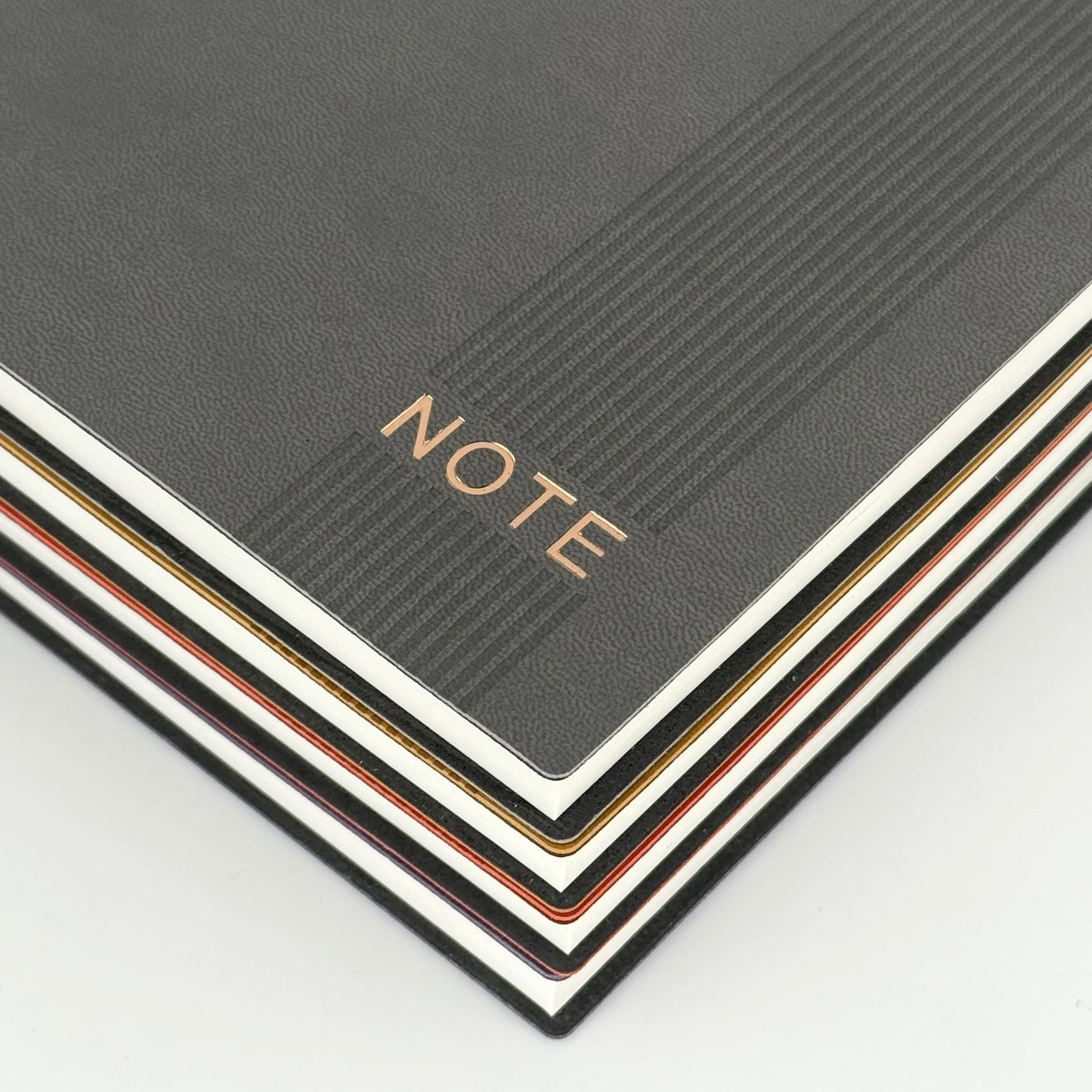 Custom gold stamping logo design color Pu leather notebook Office travel custom student stationery gifts