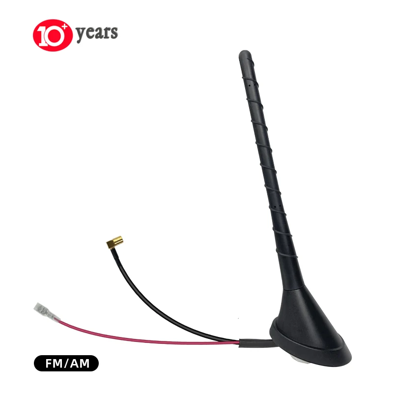 Waterproof Auto Exterior Top Roof Digital Radio Signal Aerial Decoration DAB Car Antenna with SMB Connector 200mm Cable