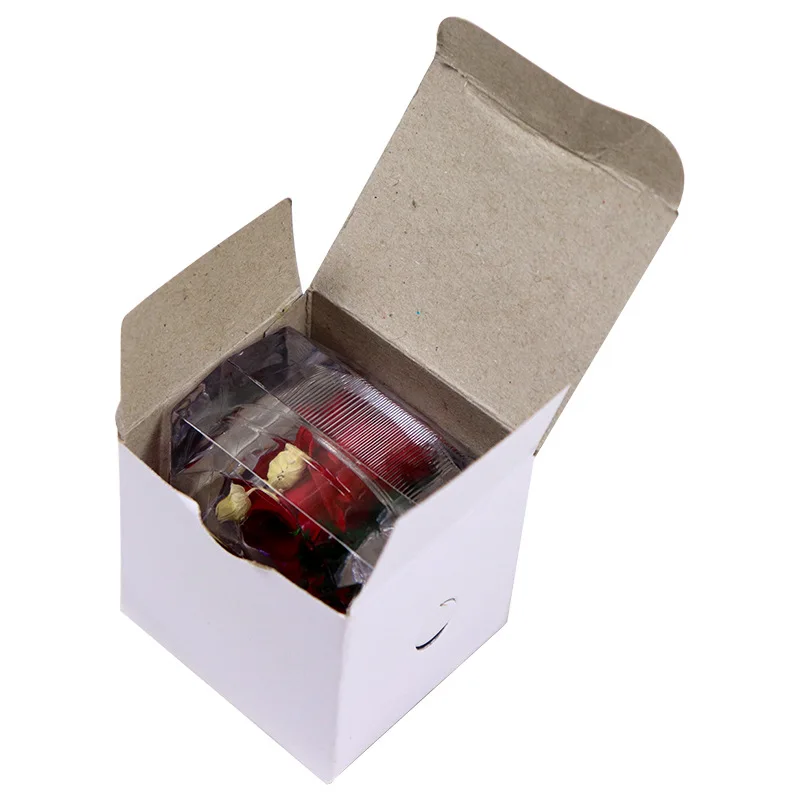 Cheap Price Mini Gifts Acrylic ring Boxes Preserved Roses