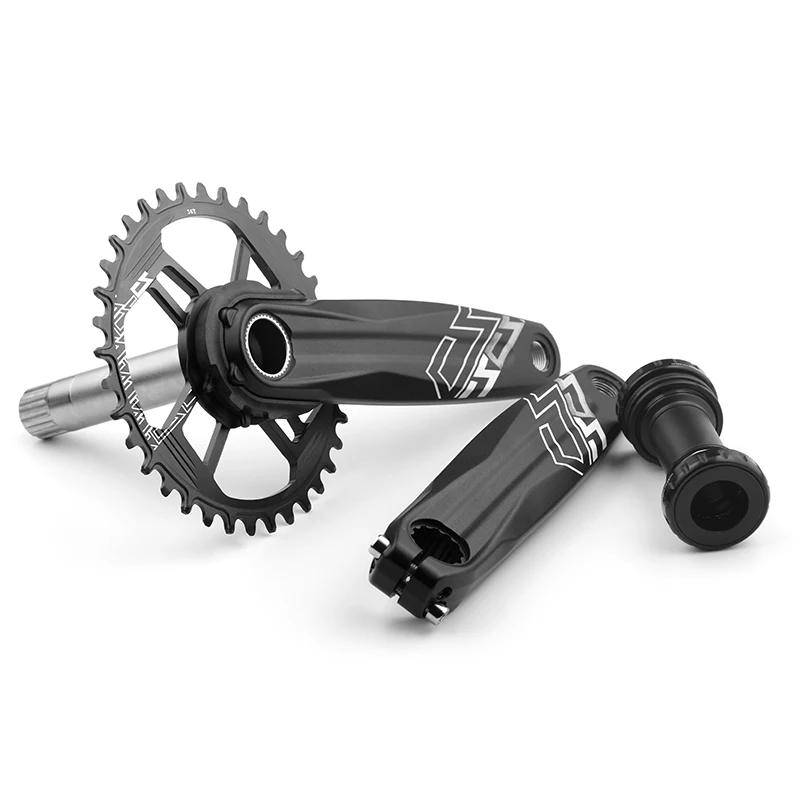 PROWHEEL Mountain Bike Crankset 170mm Narrow Wide 36T Automatic Winding Link with Bottom Bracket for SRAM Downhill bike crankset