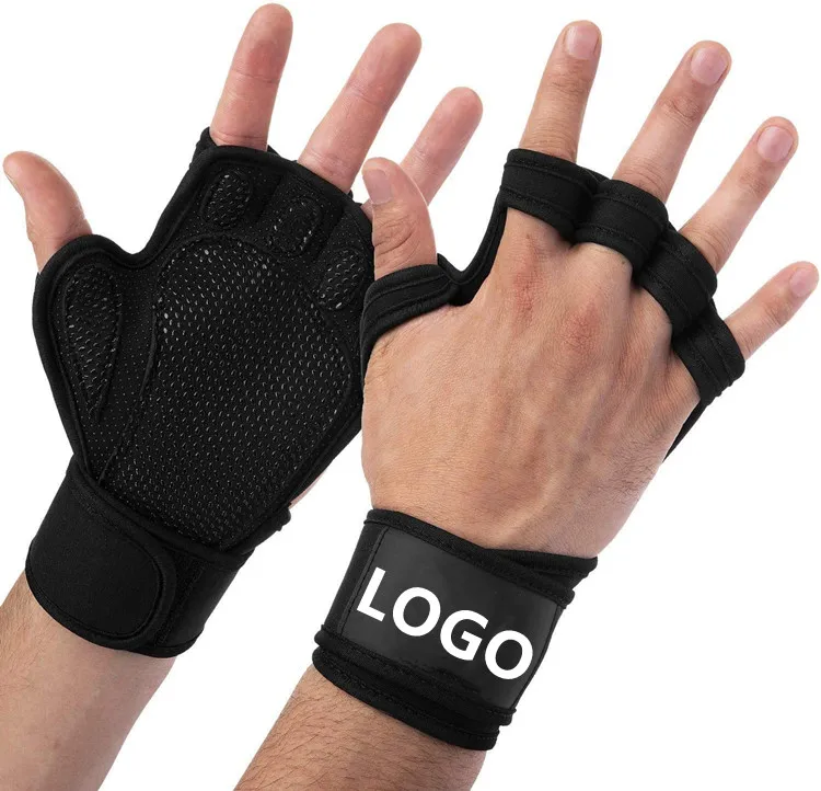 Weight Lifting Gym Workout Gloves with Wrist Wrap Support for Men Women Full Ventilated Training Glove