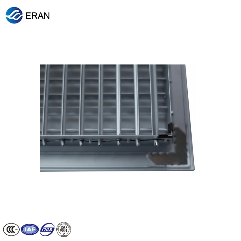 Single Deflection Air Vent Grille With Damper for HVAC Duct
