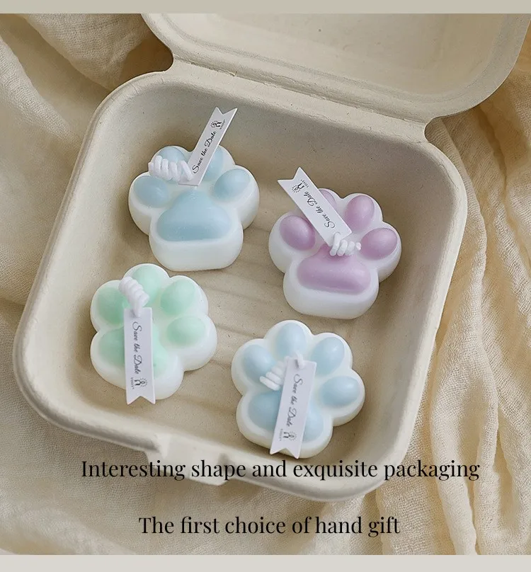 Wholesale Aromatherapy Candles INS Style Cat Claw Scented Candle Creative Photo Props Candles